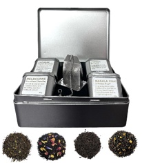 Gift Tea Caddy Filled w Loose Leaf Tea